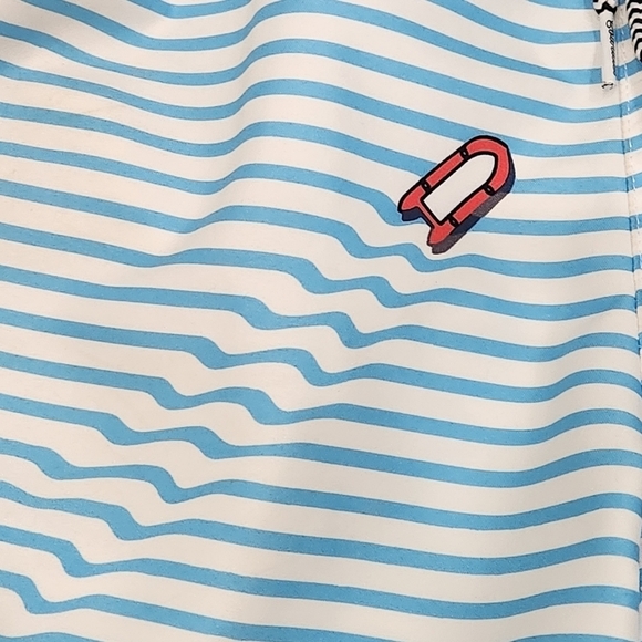 Boardies Men’s Swim Shorts Trunks Striped Blue White Size Medium - Picture 5 of 16